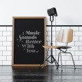 Plakat typograficzny 'Music Sounds Better With You'