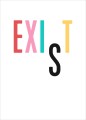 EXIST - plakat typograficzny