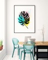 Monstera - plakat do mieszkania. Grafika na ścianę. 