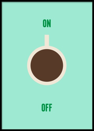 Coffee Mode - plakat do kuchni lub biura