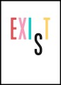 EXIST - plakat typograficzny