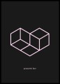 Geometric Love - plakat geometryczny