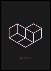 Plakat Geometric Love
