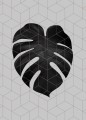 Monstera - plakat geometryczny