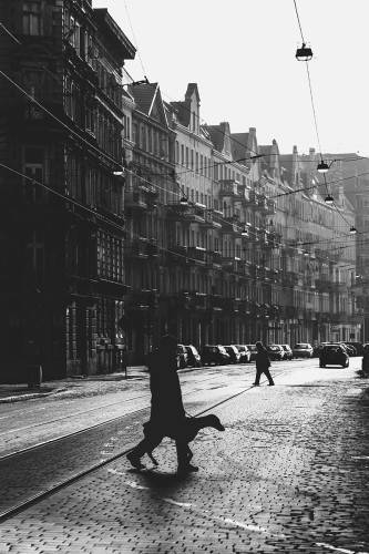 Wrocław - ul. Kościuszki / Streetphoto. Fotografia - Mateusz Gzik. Plakat do mieszkania.