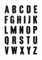 Plakat typograficzny - vintage alfabet.