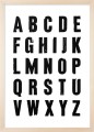 Plakat typograficzny - vintage alfabet.