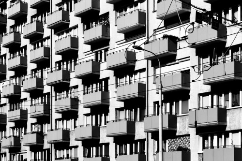Wrocław - city pattern, fotografia. Plakat na ścianę.