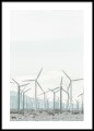 Palm Springs Windmills - fotografia, plakat do mieszkania.