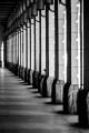 Wrocław - Arkady, autor: Mateusz Gzik. Czarno-biała fotografia architektury. Plakat do mieszkania.