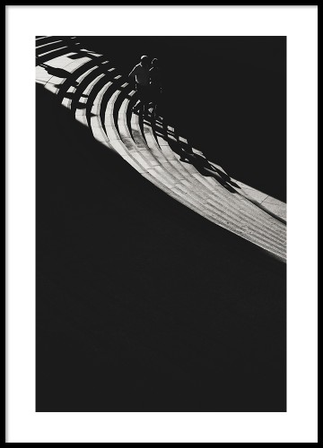Wrocław - Stairs. Fotografia w konwencji street photo. Autor: Mateusz Gzik. Plakat do mieszkania.