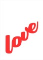 Plakat typograficzny - napis LOVE