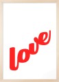 Plakat typograficzny - napis LOVE