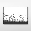 Palm Springs Windmills - fotografia, plakat do mieszkania.