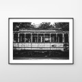 Wrocław - Tramwaj G019. Fotografia czarno-biała, plakat do mieszkania.