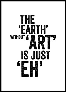 Plakat Typograficzny Earth