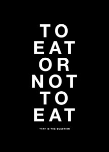 Plakat Typografia To Eat
