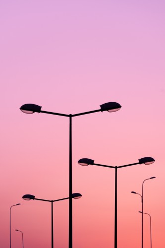 Lampy - minimalistyczny plakat plakat do mieszkania.