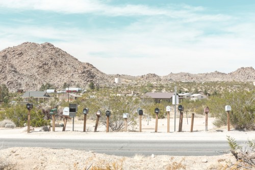 Mail boxes - fotografia, plakat. 