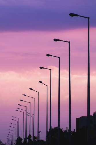 Lampy - minimalistyczny plakat plakat do mieszkania.
