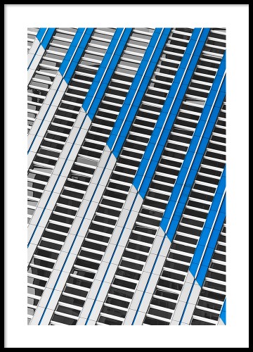 Warszawa - architektura, city pattern, fotografia autorska. Plakat do mieszkania. 