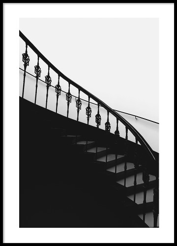 Plakat Wrocław - Schody V2. Fotografia architektury.