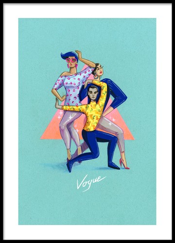 Magdalena Kościańska - ilustracja. Vogue. Taniec z Nowego Jorku. 