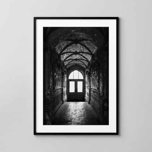 Odrapana brama - Wrocław. Fotografia autorska. Wydruk na ścianę. 