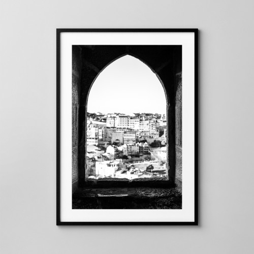 Lizbona - okno, fotgrafia autorska. Plakat na ścianę, fotoposter. 
