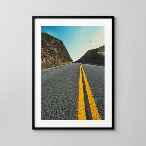 Pacific Highway - California. Fotografia, plakat do mieszkania.