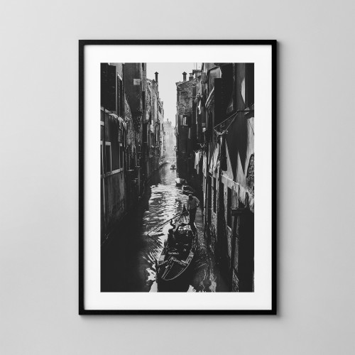 Wenecja, gondola - plakat na ścianę. Fotografia. 