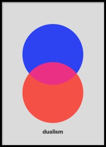 Plakat geometryczny DUALISM 