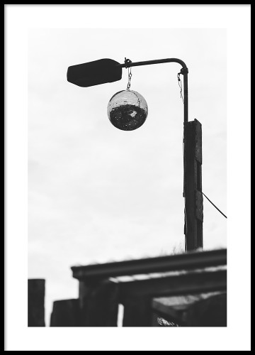 Berlin, discoball. Fotografia uliczna. Poster na ścianę.  Plakat Berlin.