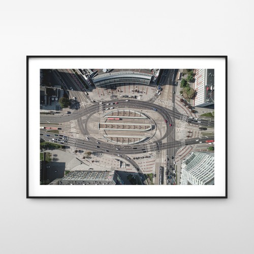 Wrocław - Plac Grunwaldzki. Fotografia architektury. Plakat do mieszkania.