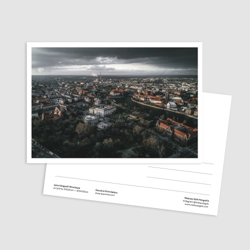 Pocztówka z panoramą Wrocławia