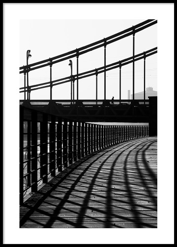 Wrocław - Most Grunwaldzki. Autorska fotografia architektury. Plakat do mieszkania.