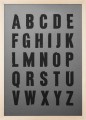 Plakat typograficzny - vintage alfabet.