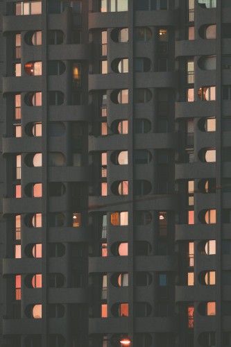 Plakat Wrocław - City Pattern No.9054. Autorska fotografia architektury.