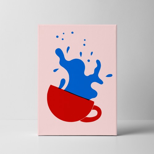 Kawa - obraz na płótnie do kuchni 06. Canvas Art.  Coffee. Cafe.
