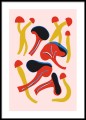 Plakat do kuchni No.31 - Grzyby, minimalistyczna grafika, plakat w stylu skandynawskim