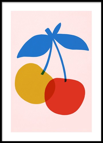 Wiśnie- obraz na płótnie do kuchni 11. Canvas Art. Cherries.