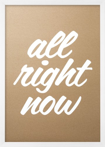 Plakat limitowany All Right Now.
