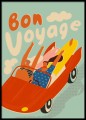 Bon voyage - plakat, grafika do mieszkania.