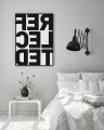 Plakat typograficzny Reflected.
