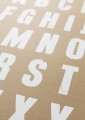 Plakat typograficzny - vintage alfabet.