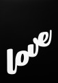 Plakat typograficzny z napisem LOVE