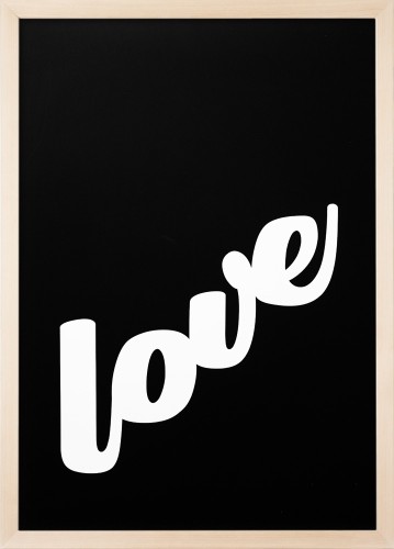 Plakat typograficzny z napisem LOVE