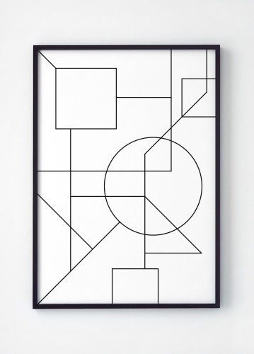 Plakat geometryczny Geometria 001. Motyw geometryczny. Minimalizm. Grafika.