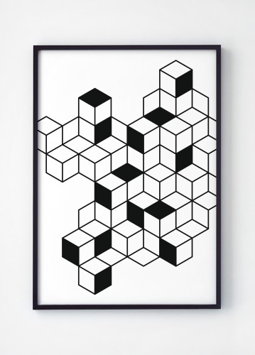 Plakat Geometryczny. Geometria 003. Motyw geometryczny. Minimalizm. Grafika.